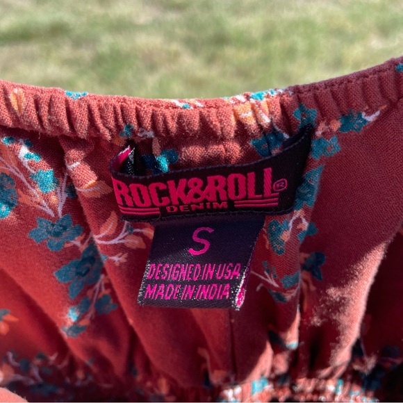 Rock & Roll Denim Floral Dress - Picture 2 of 6